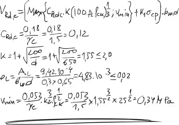 Hand-drawn maths equations on paper